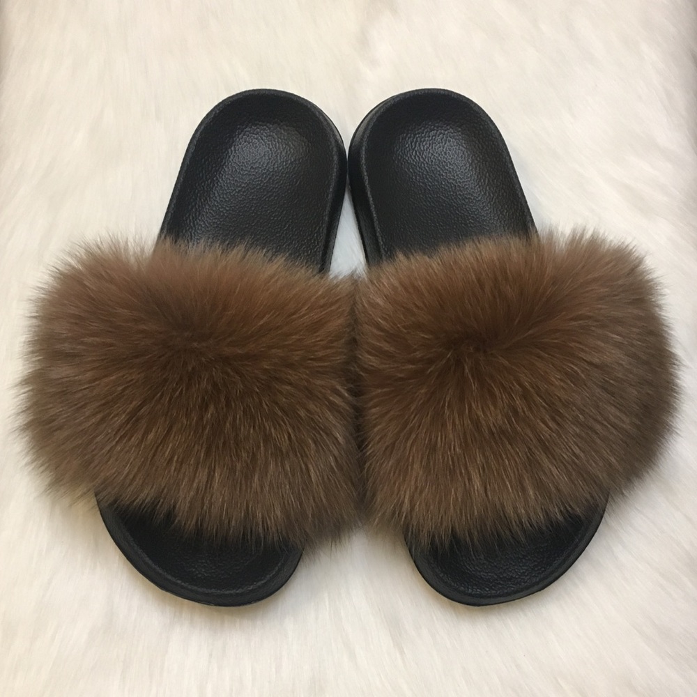 Fox Fur Slides